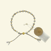 smr | Grey Pearl with rose gold | Signature Collection bracelet
